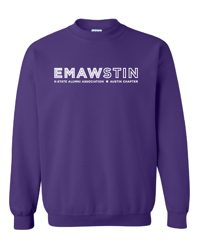 Gildan Crewneck Sweatshirt - EMAWstin Text