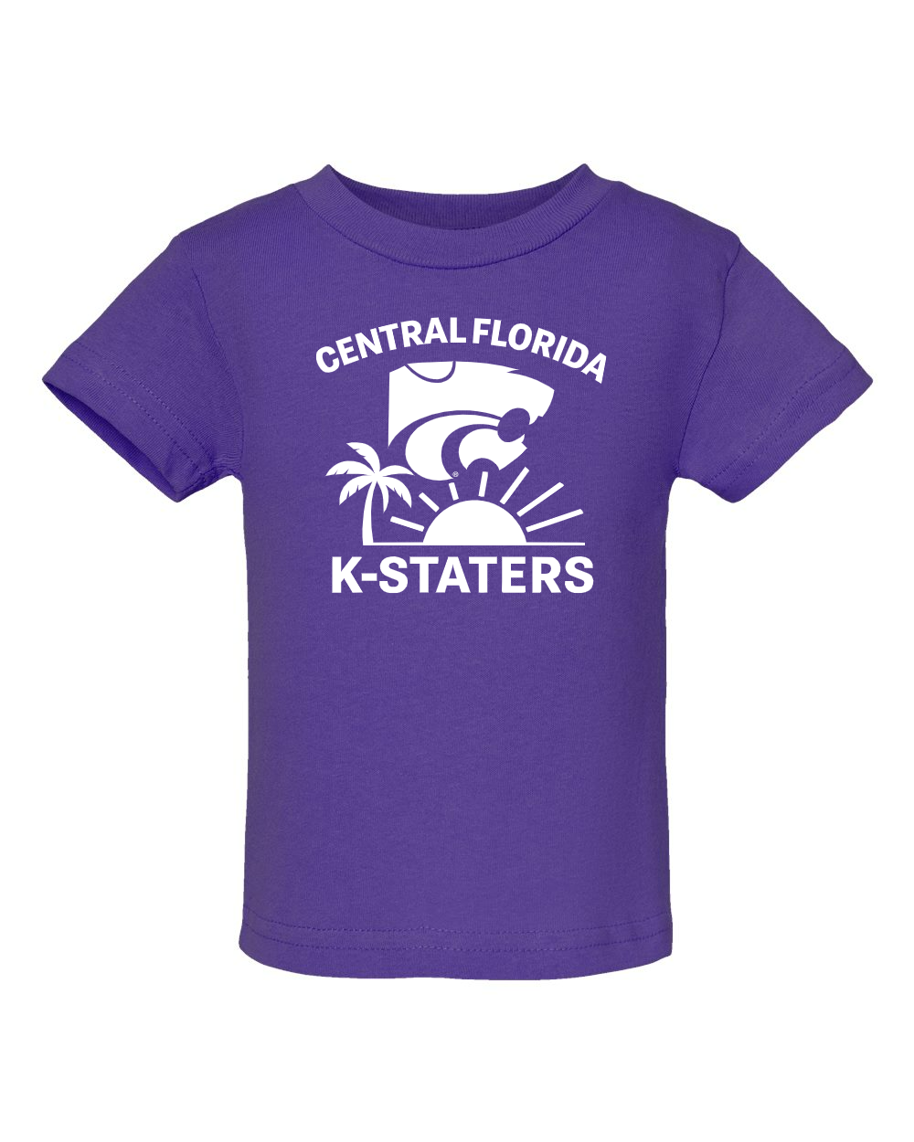 Infant Cotton Jersey Tee Purple front mockup