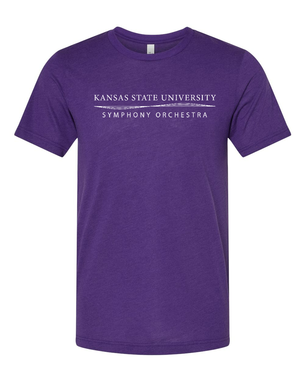 Triblend Tee Solid Team Purple Triblend front mockup