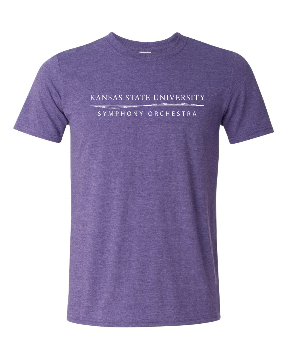 Unisex Softstyle® T-Shirt Heather Purple front mockup