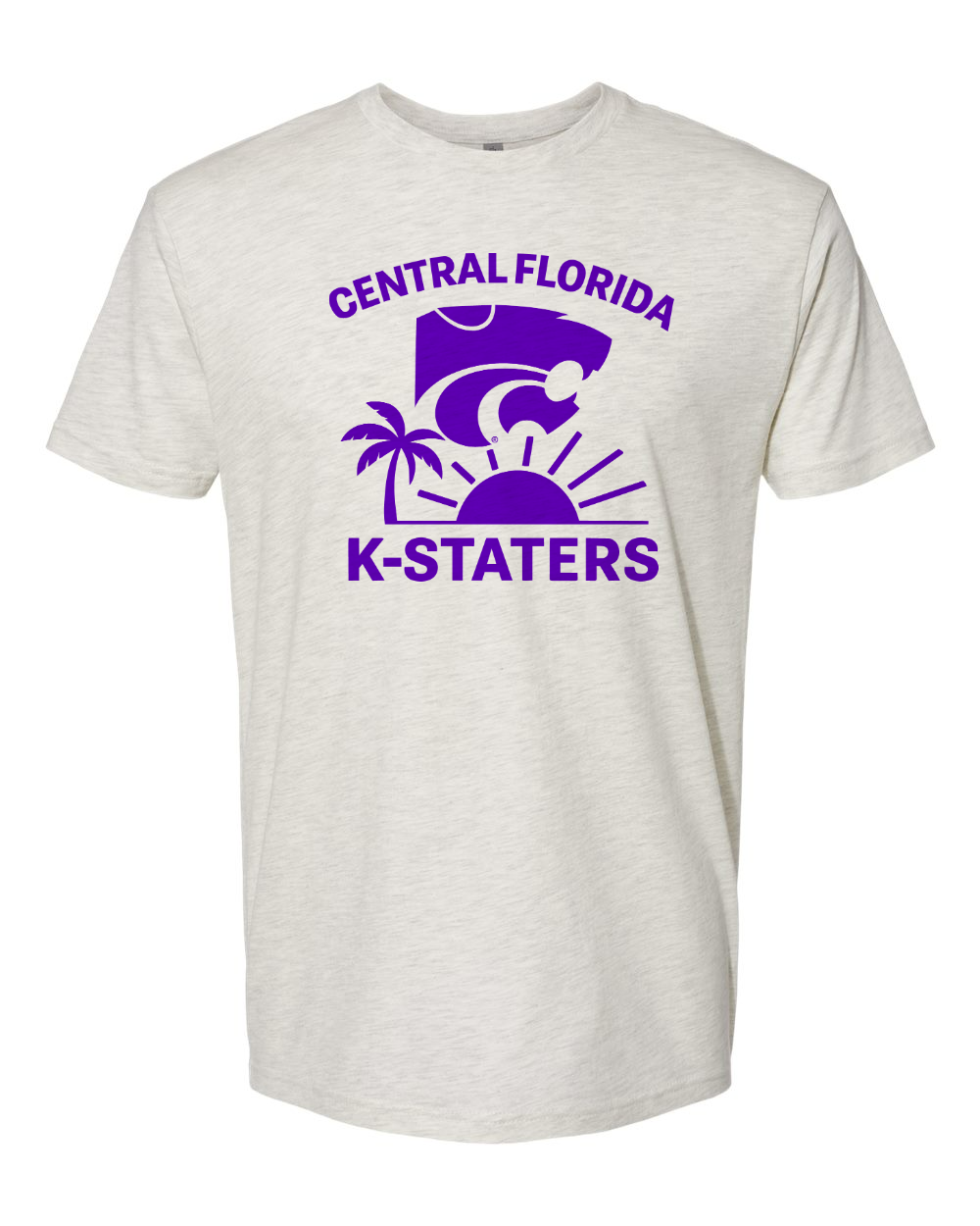 Unisex Cotton T-Shirt Oatmeal front mockup