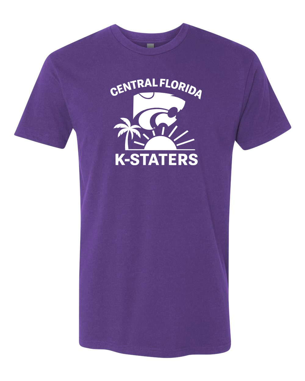 Unisex Cotton T-Shirt Purple Rush front mockup