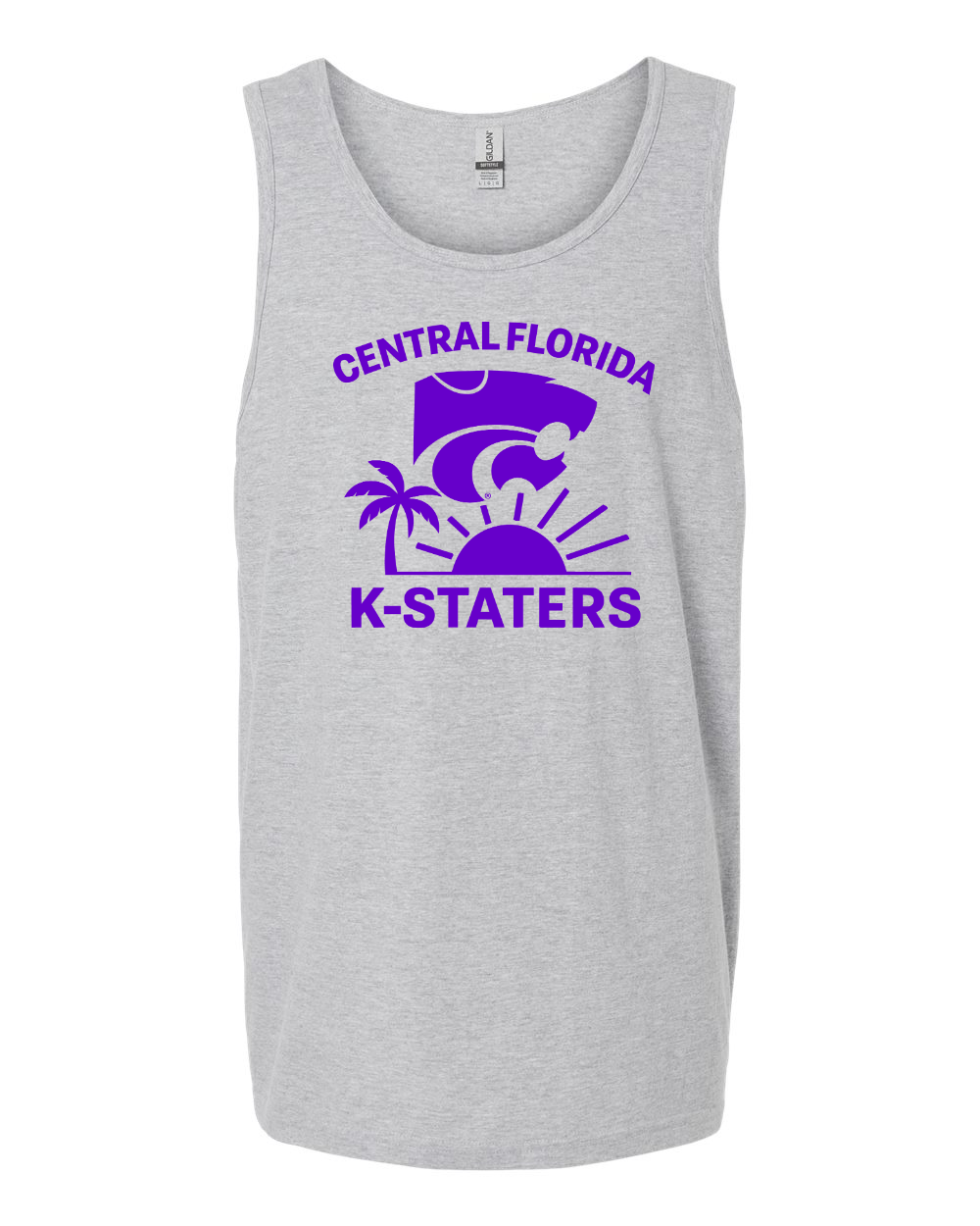 Unisex Softstyle® Tank Top Sport Grey front mockup