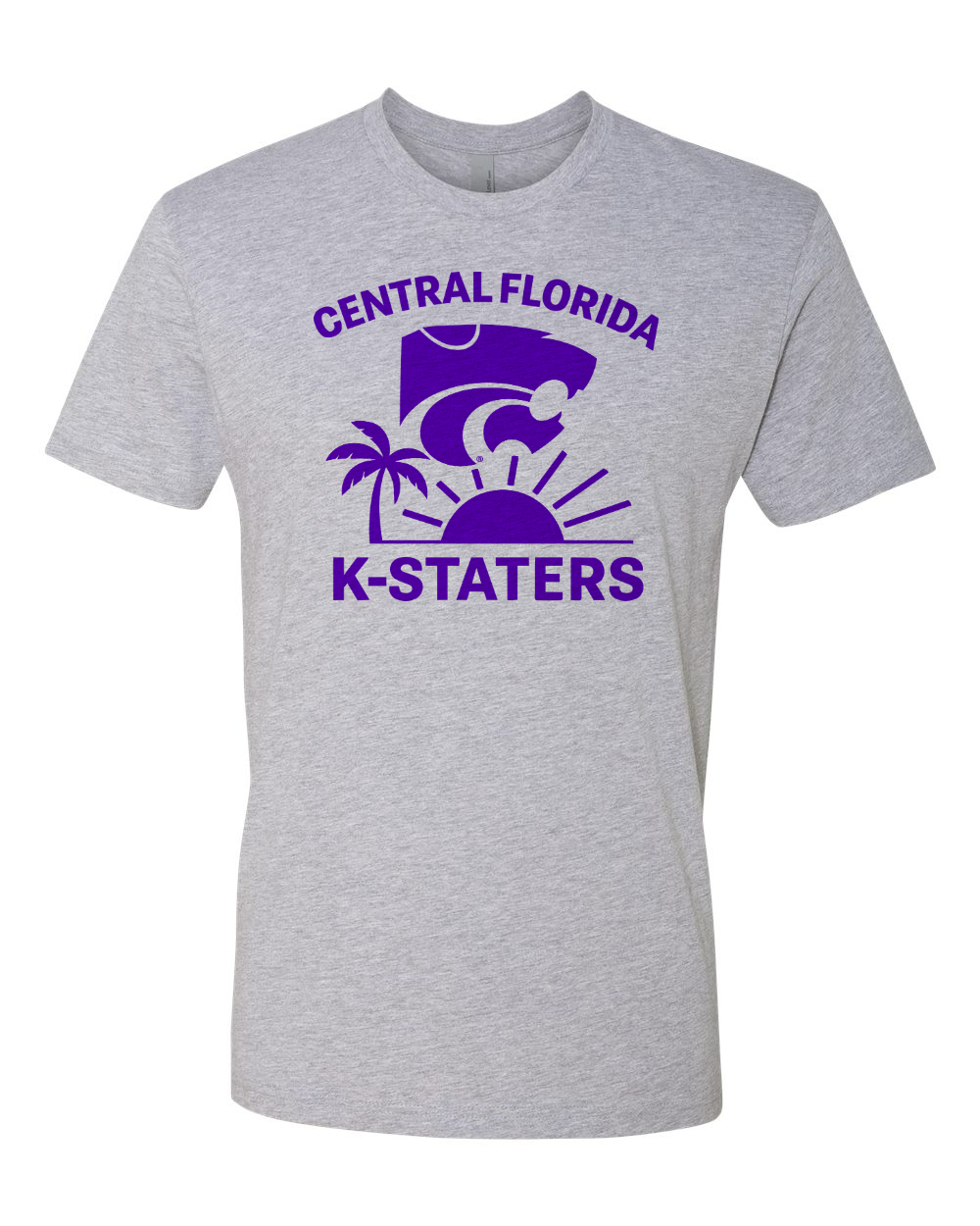 Unisex Cotton T-Shirt Heather Grey front mockup