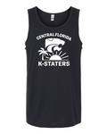 Unisex Softstyle® Tank Top Black front mockup