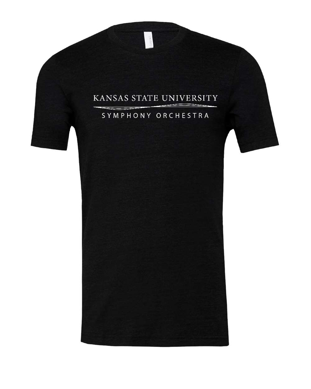 Triblend Tee Black Heather Triblend front mockup