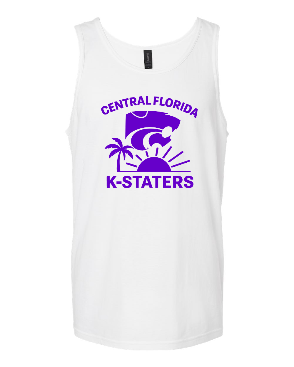 Unisex Softstyle® Tank Top White front mockup