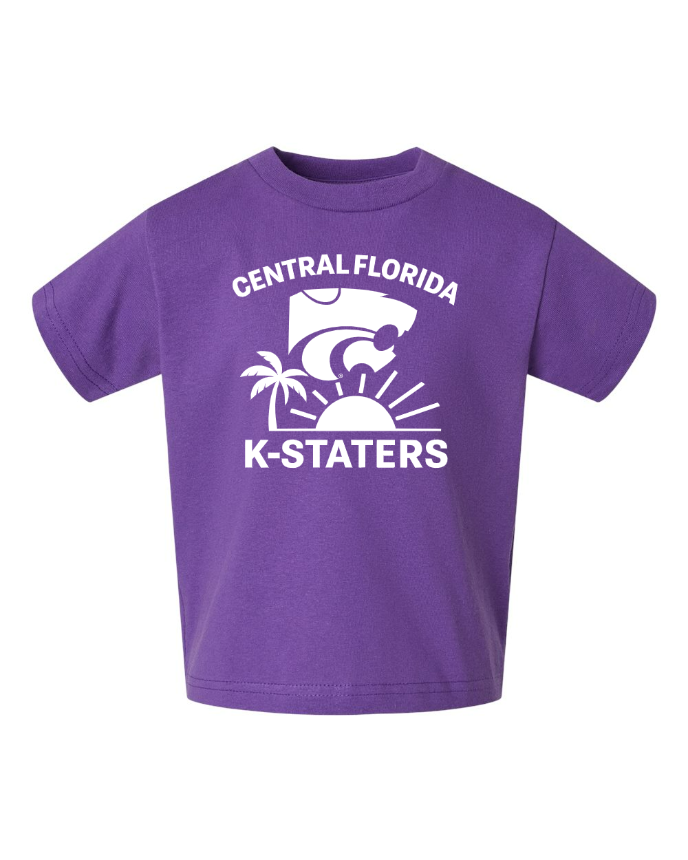 Toddler Cotton Jersey Tee Purple front mockup