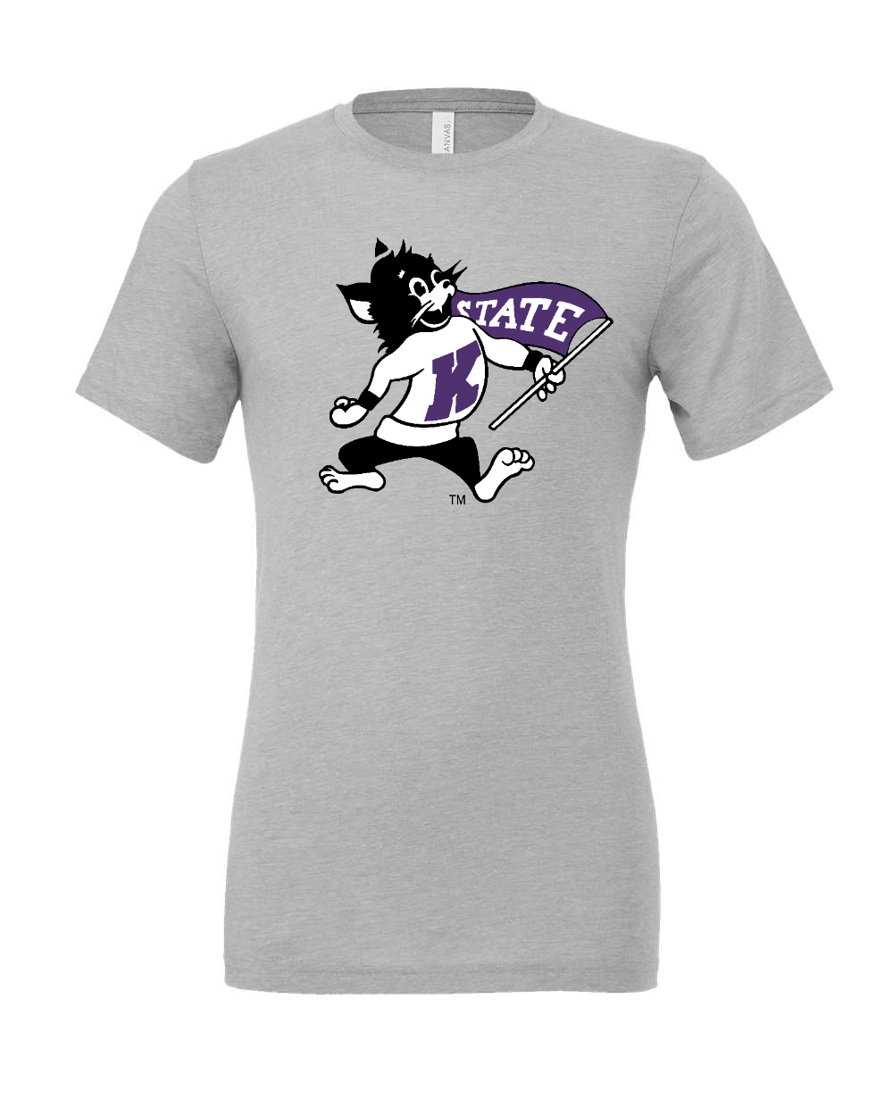 Triblend Tee Athletic Grey Triblend front mockup