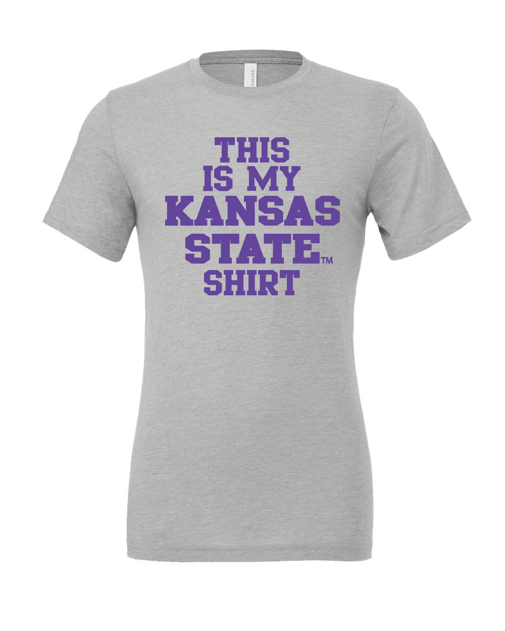 Triblend Tee Athletic Grey Triblend front mockup