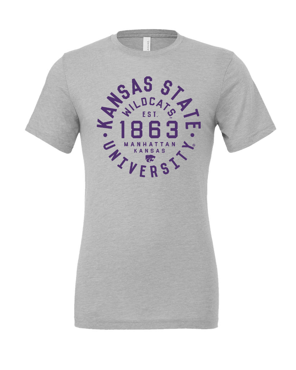 Triblend Tee Athletic Grey Triblend front mockup