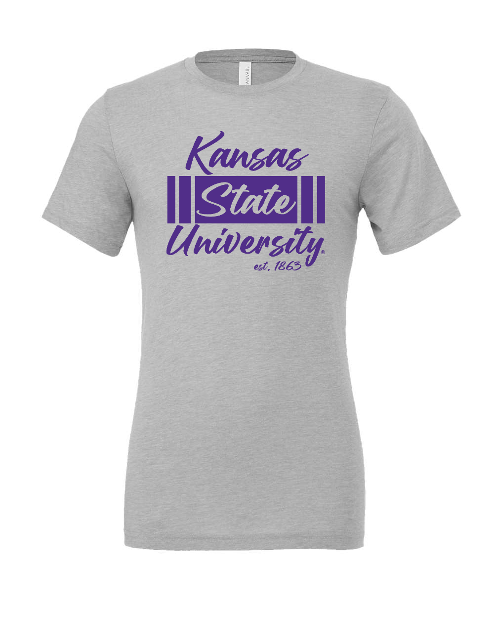 Triblend Tee Athletic Grey Triblend front mockup