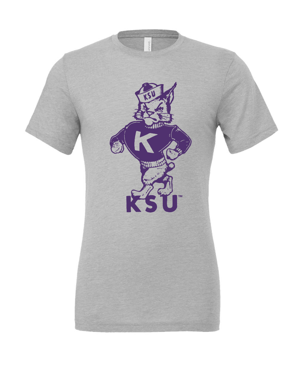 Triblend Tee Athletic Grey Triblend front mockup