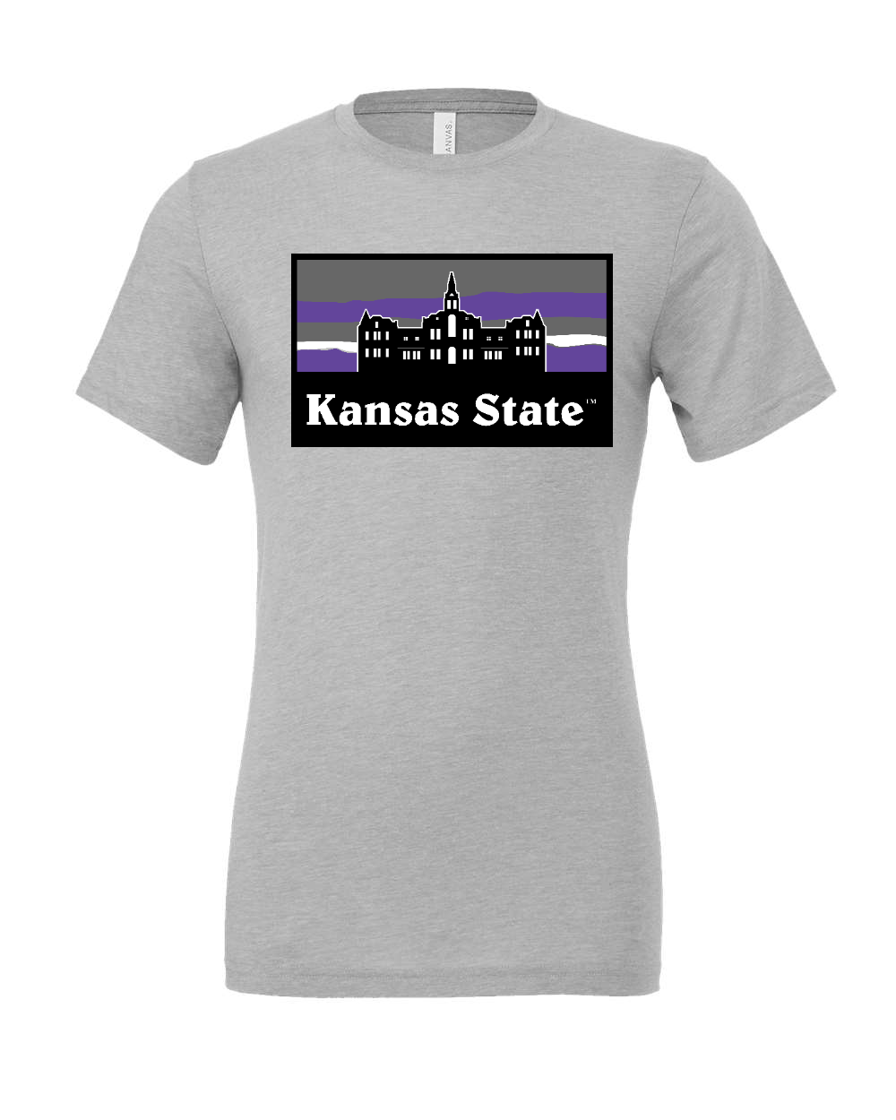 Triblend Tee Athletic Grey Triblend front mockup