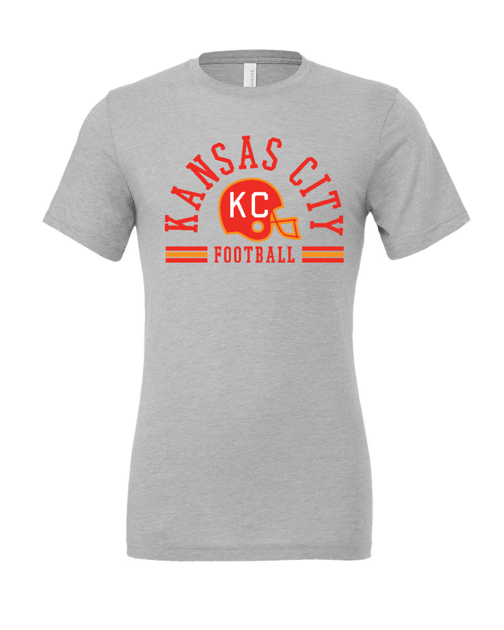 Triblend Tee Athletic Grey Triblend front mockup