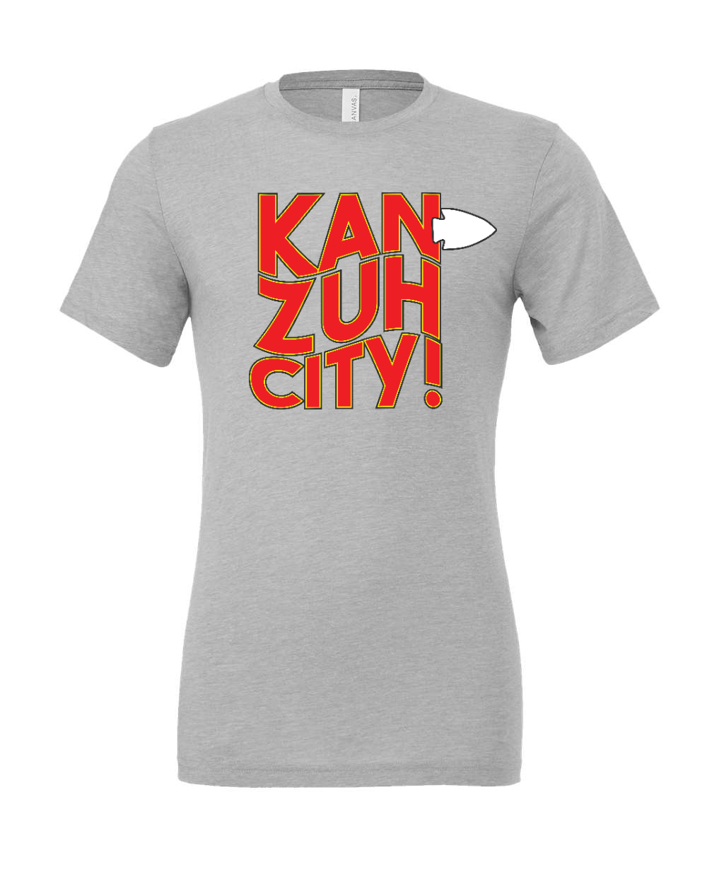 Triblend Tee Athletic Grey Triblend front mockup