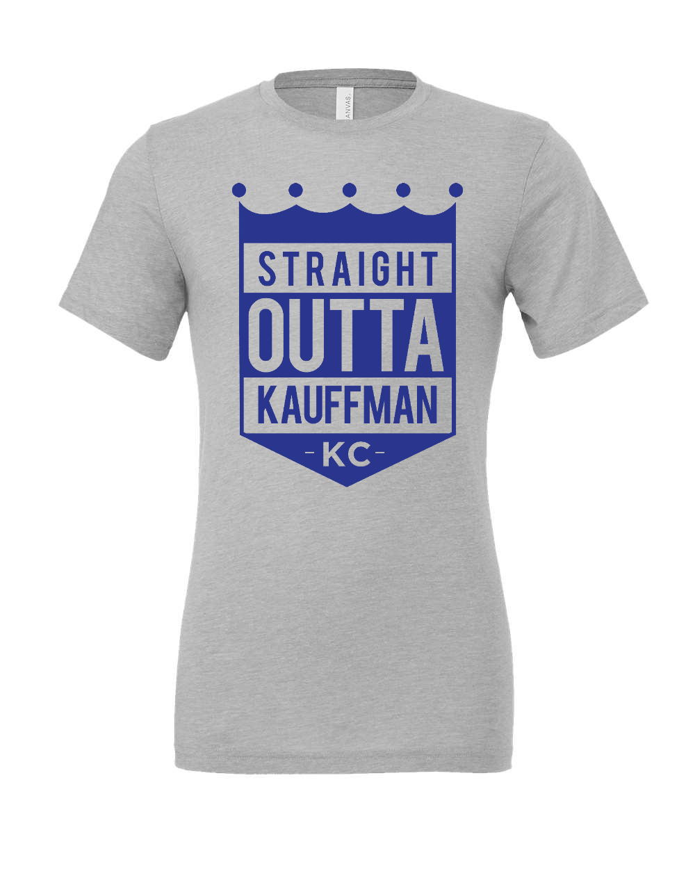 Triblend Tee Athletic Grey Triblend front mockup