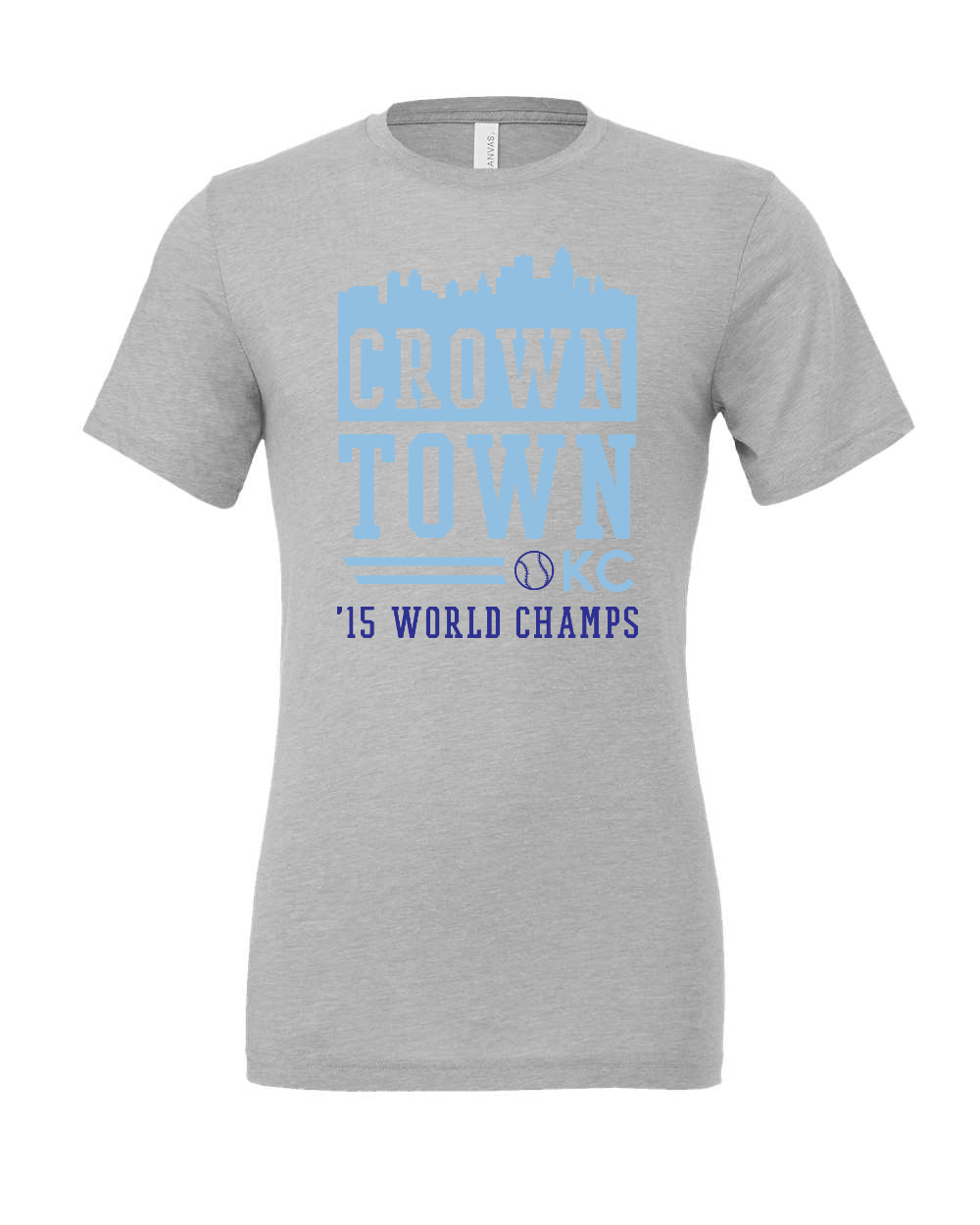 Triblend Tee Athletic Grey Triblend front mockup