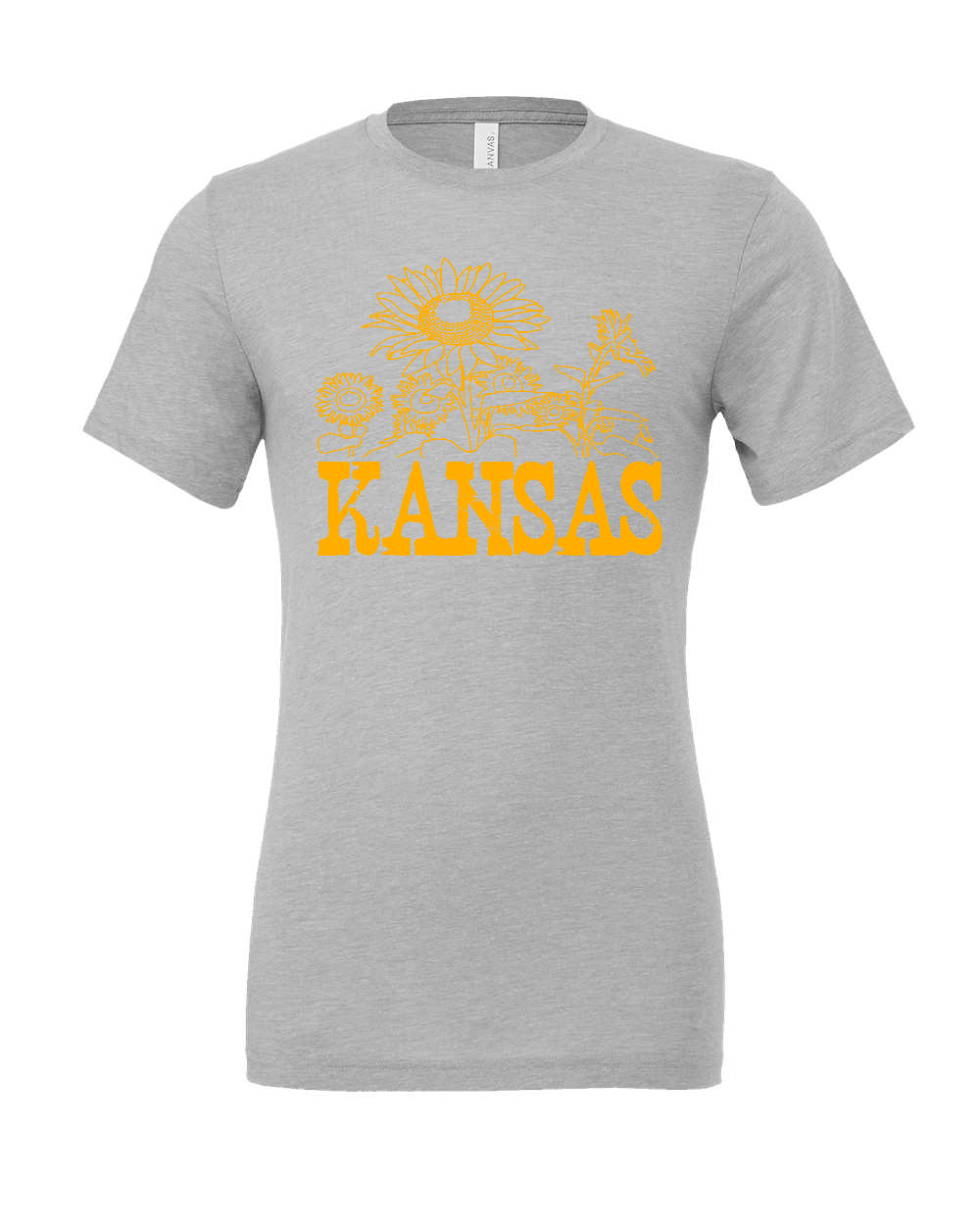 Triblend Tee Athletic Grey Triblend front mockup