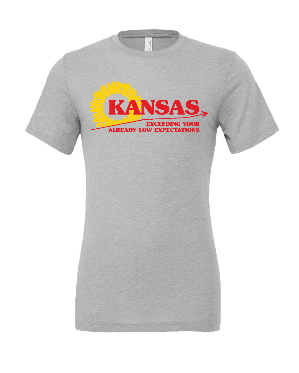 Triblend Tee Athletic Grey Triblend front mockup