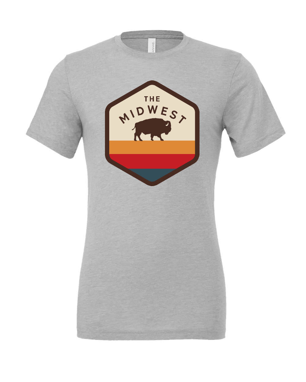 Triblend Tee Athletic Grey Triblend front mockup