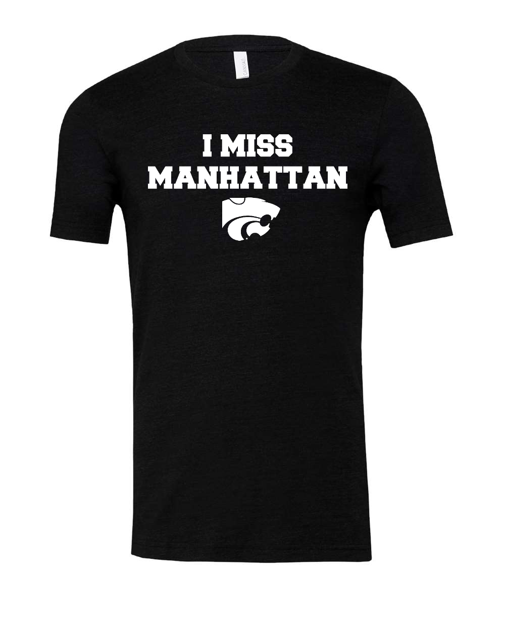 Triblend Tee Black Heather Triblend front mockup