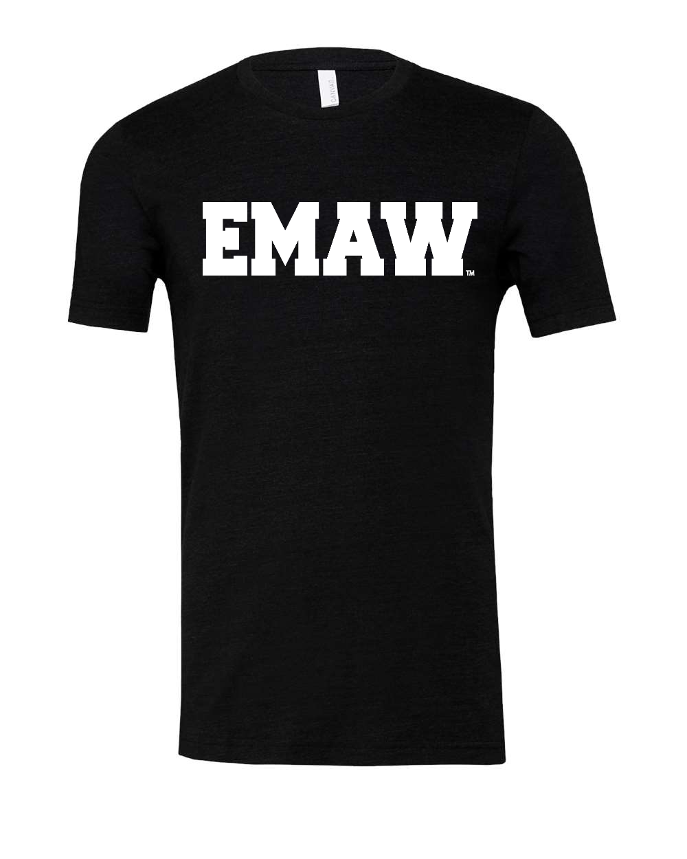 Triblend Tee Black Heather Triblend front mockup