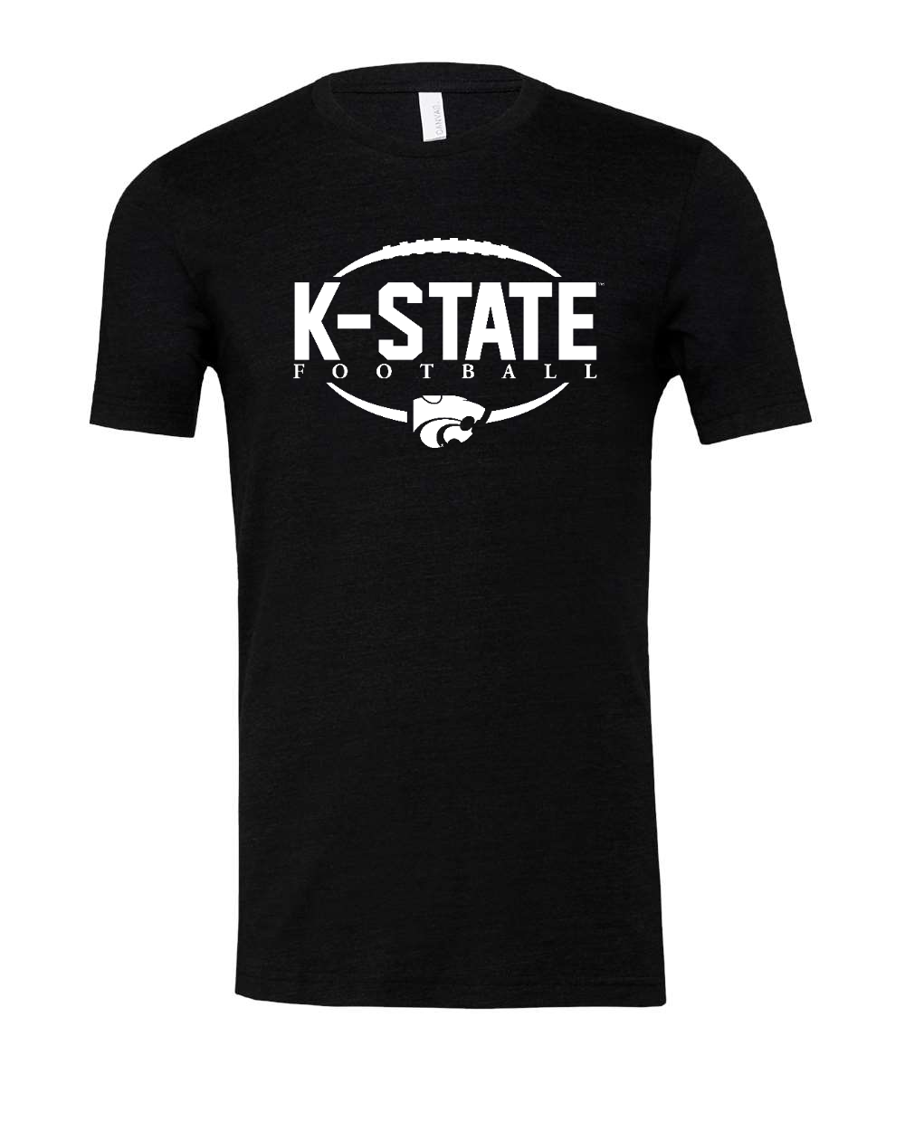 Triblend Tee Black Heather Triblend front mockup