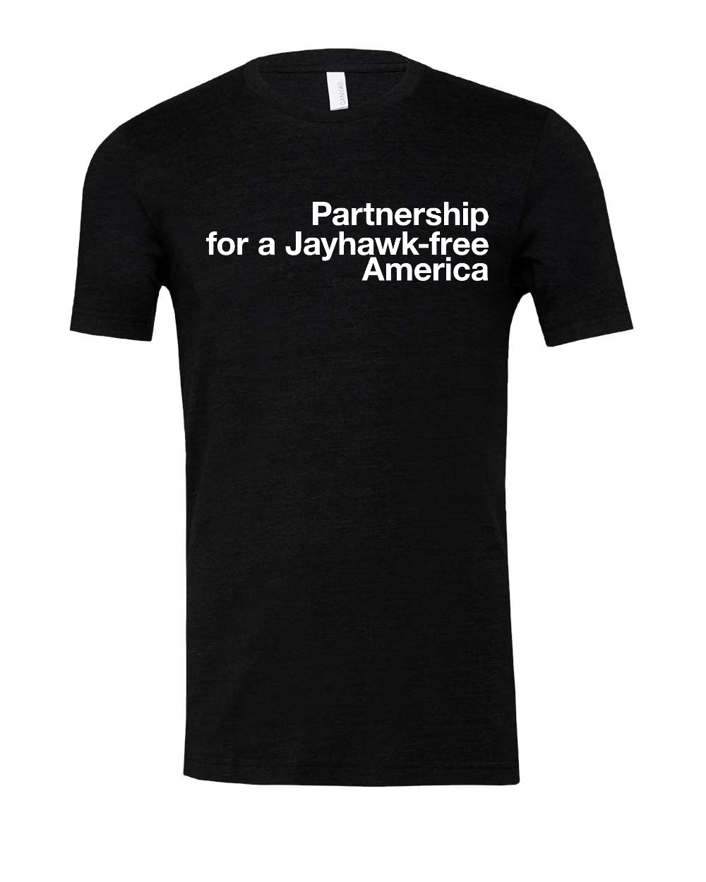 Triblend Tee Black Heather Triblend front mockup