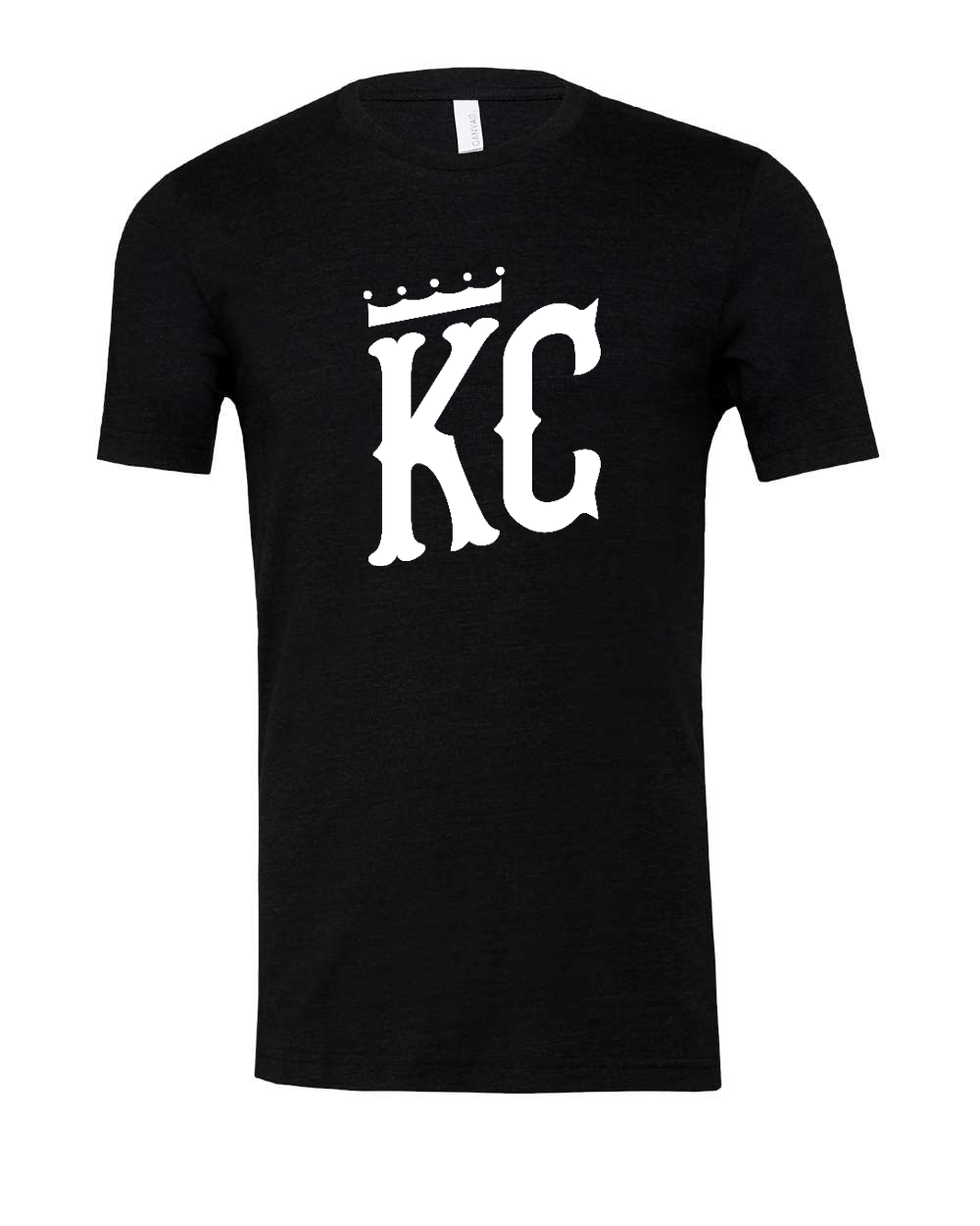 Triblend Tee Black Heather Triblend front mockup