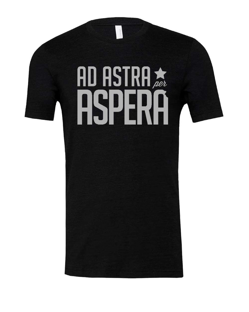 Triblend Tee Black Heather Triblend front mockup