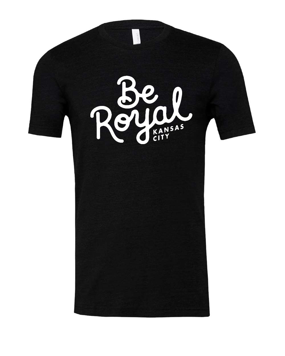 Triblend Tee Black Heather Triblend front mockup