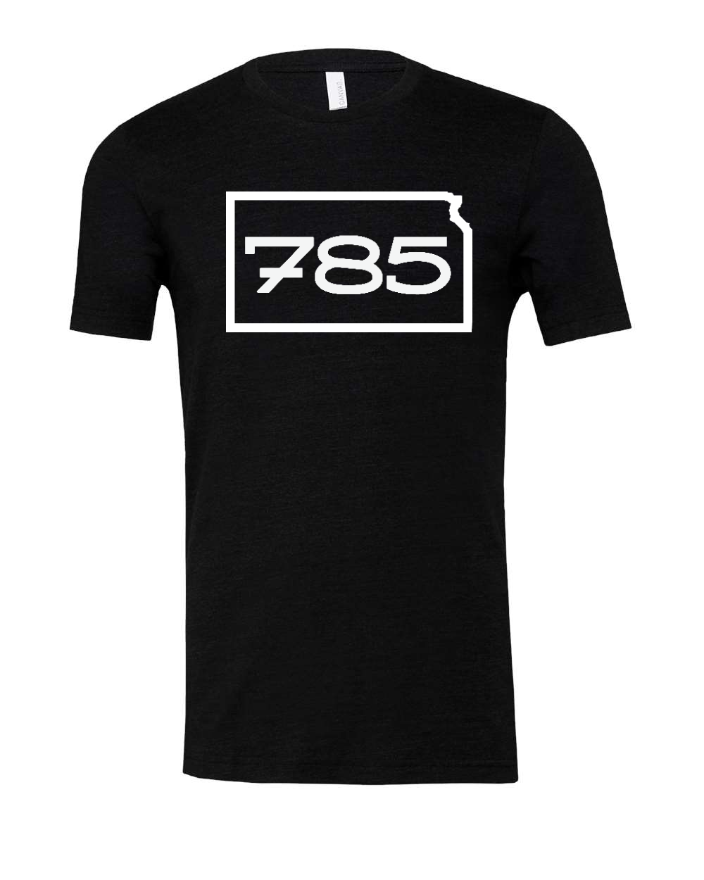 Triblend Tee Black Heather Triblend front mockup