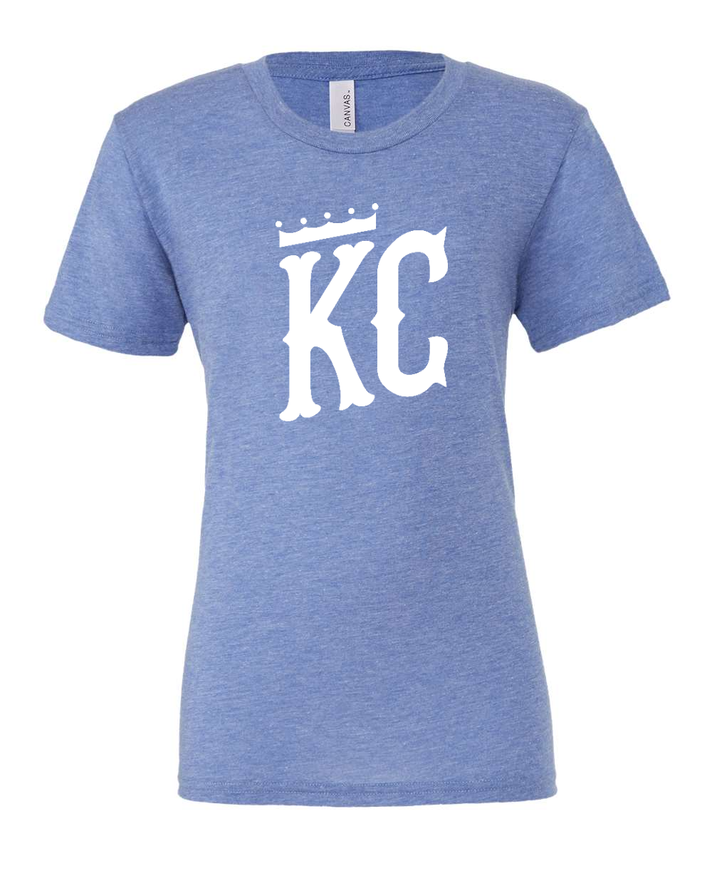 Triblend Tee Blue Triblend front mockup