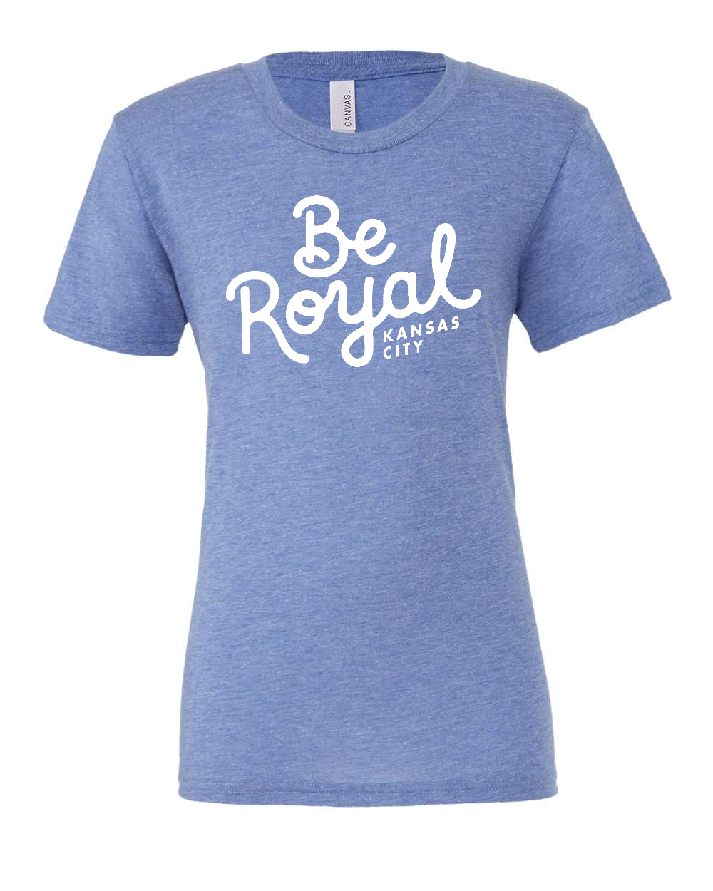 Triblend Tee Blue Triblend front mockup