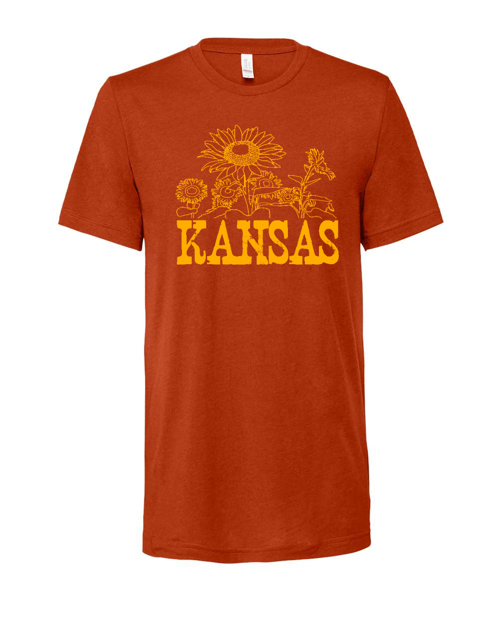 Triblend Tee Brick Triblend front mockup