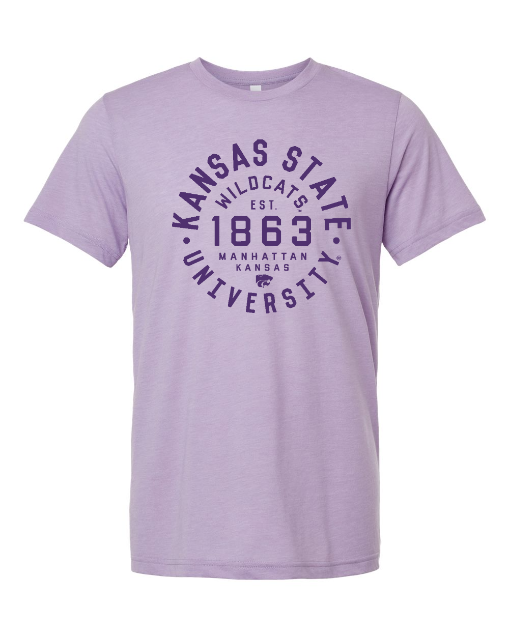 Triblend Tee Dark Lavender Triblend front mockup