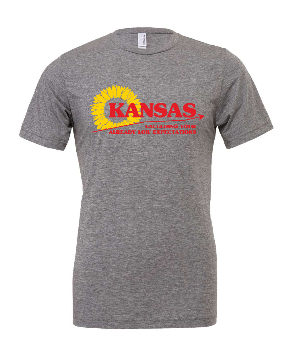 Triblend Tee Grey Triblend front mockup