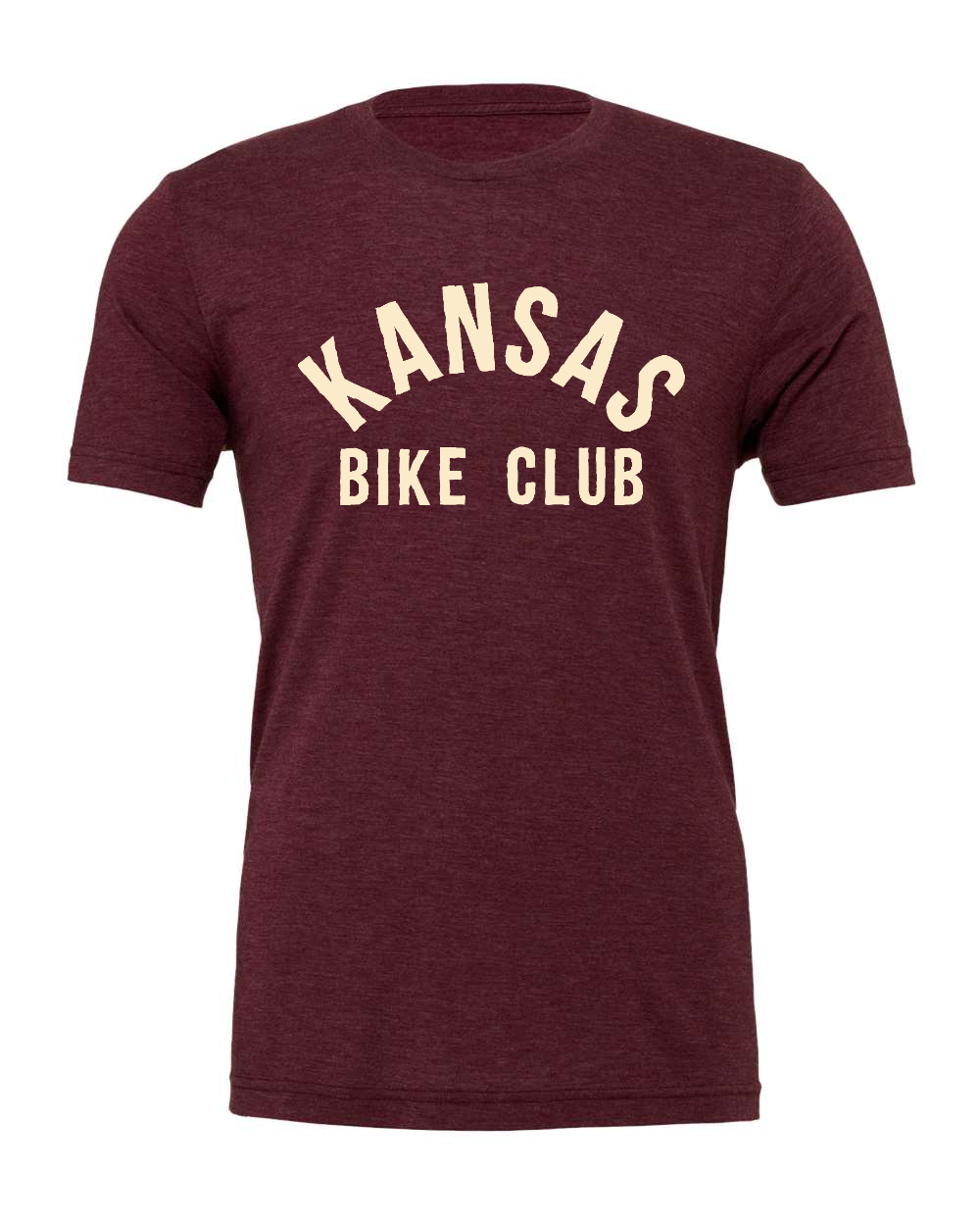 Triblend Tee Maroon Triblend front mockup