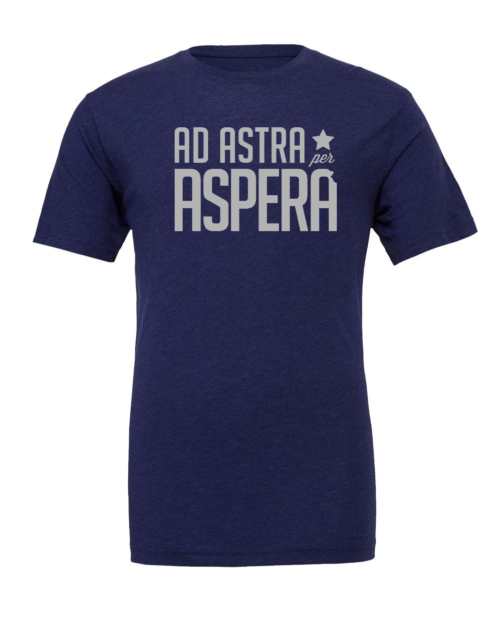 Triblend Tee Navy Triblend front mockup