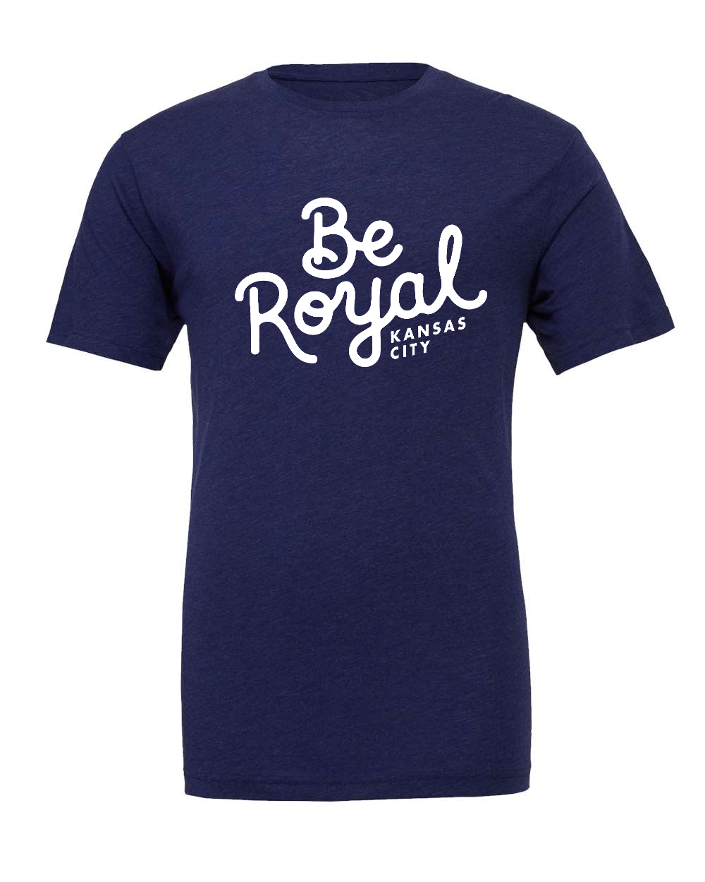 Triblend Tee Navy Triblend front mockup