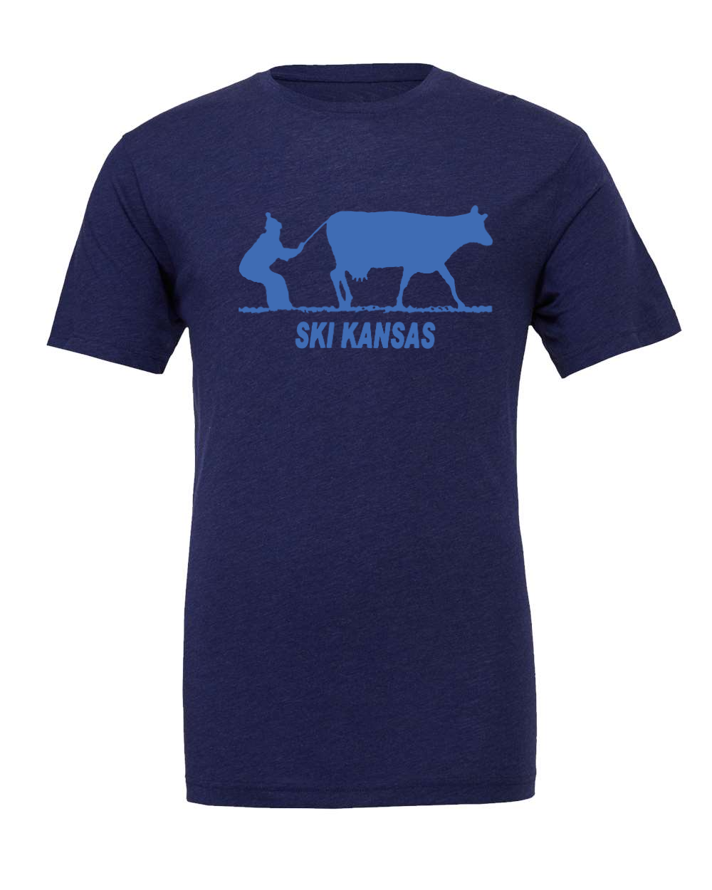 Triblend Tee Navy Triblend front mockup