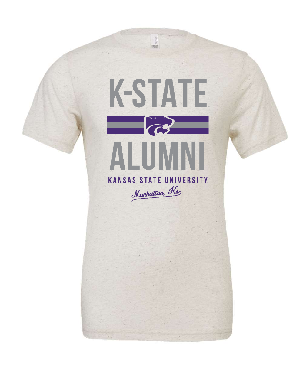 Triblend Tee Oatmeal Triblend front mockup