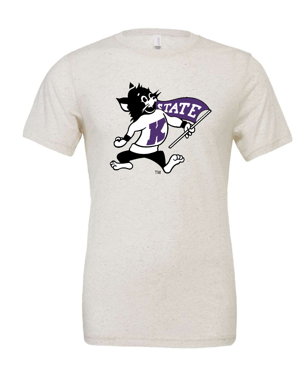 Triblend Tee Oatmeal Triblend front mockup