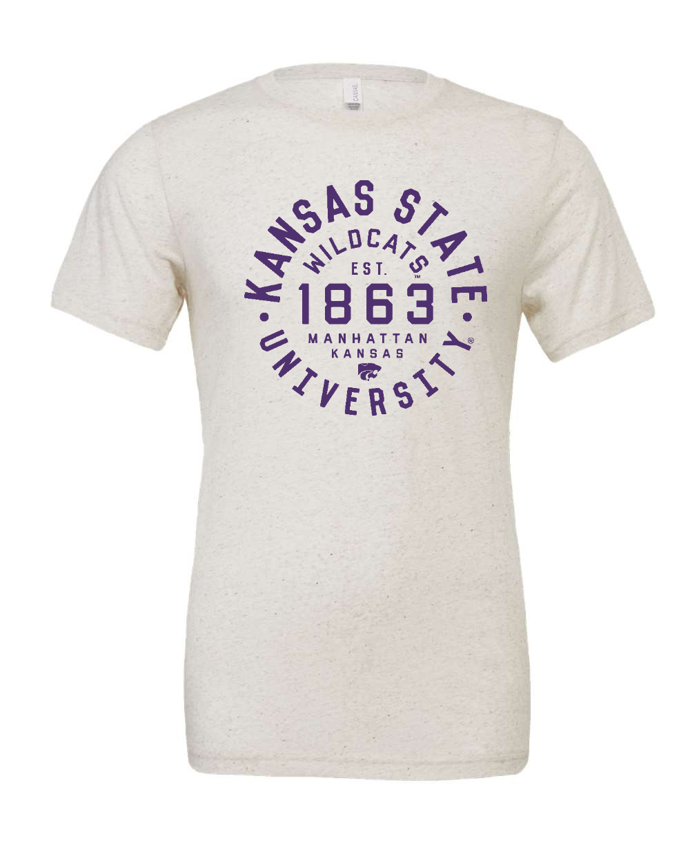 Triblend Tee Oatmeal Triblend front mockup