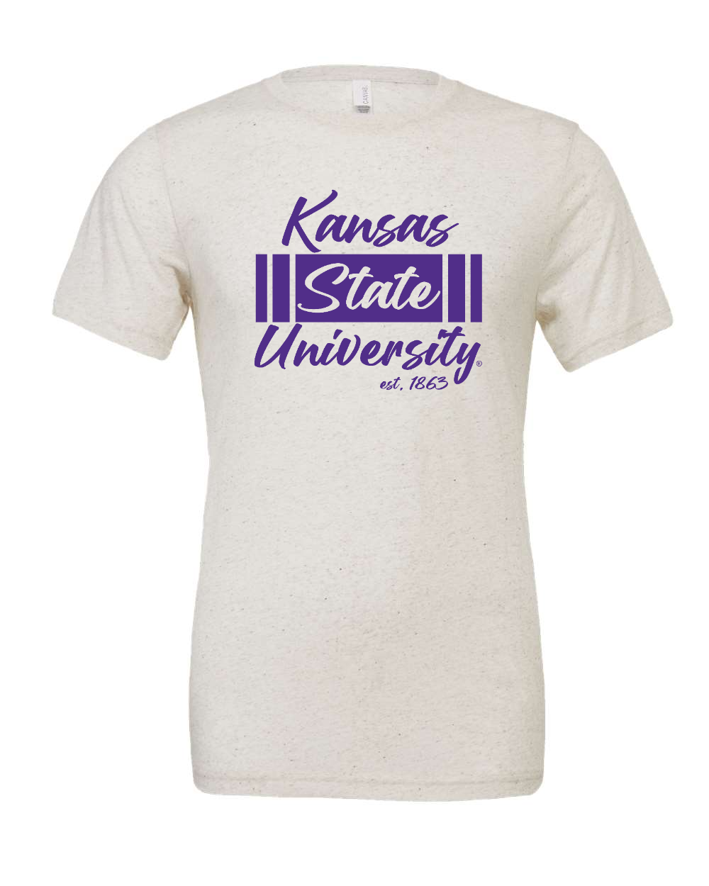 Triblend Tee Oatmeal Triblend front mockup