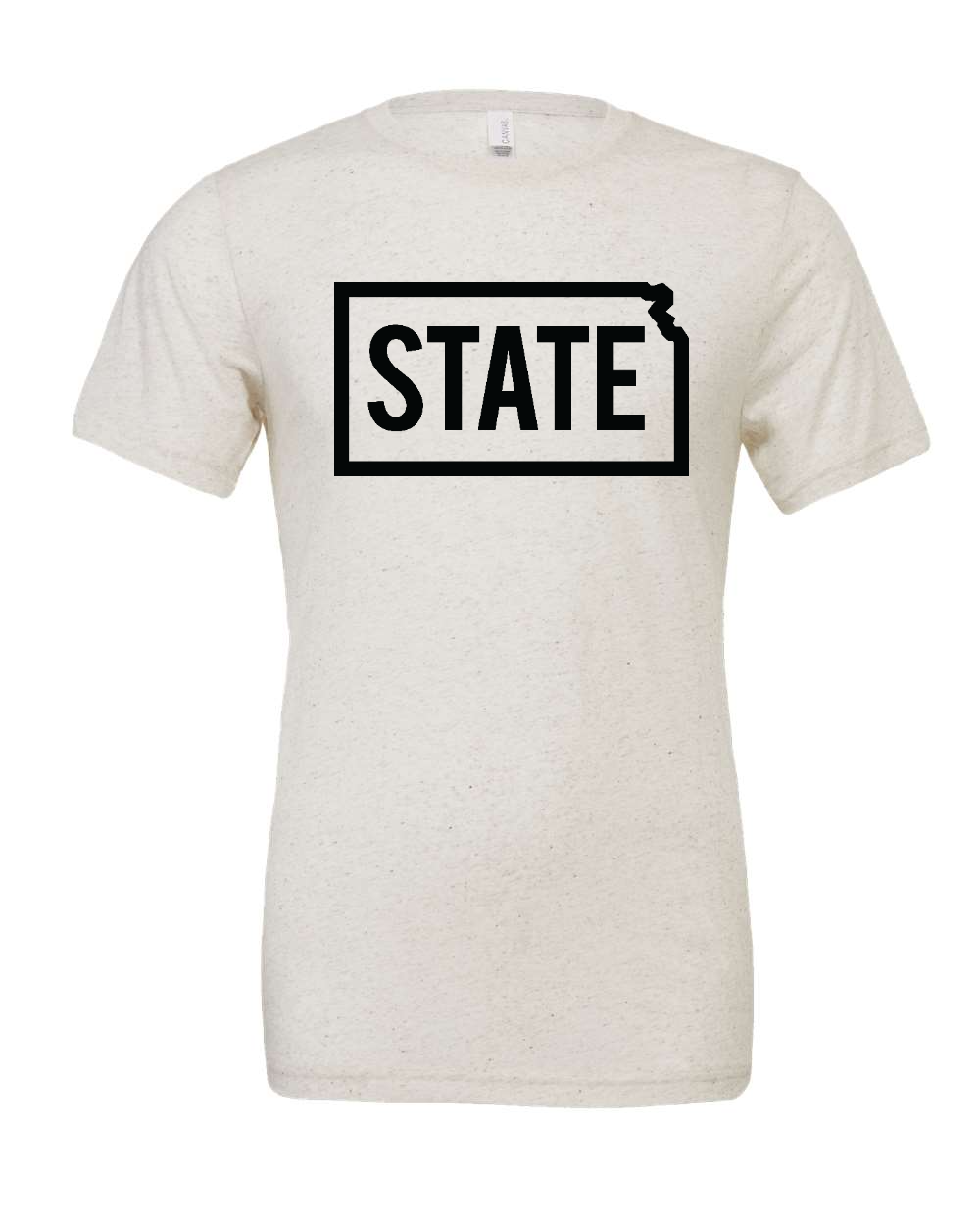 Triblend Tee Oatmeal Triblend front mockup