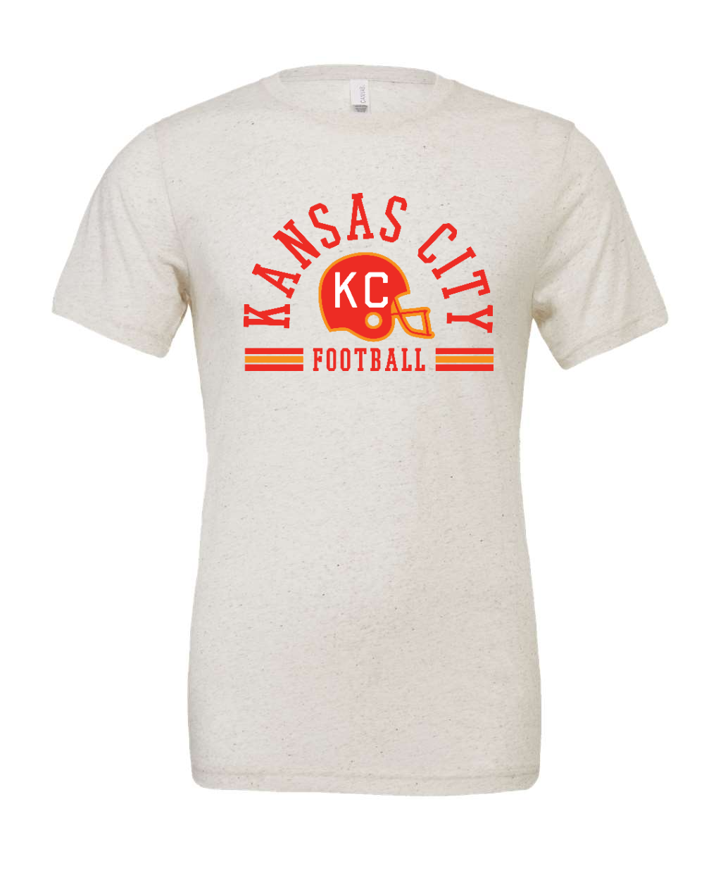 Triblend Tee Oatmeal Triblend front mockup