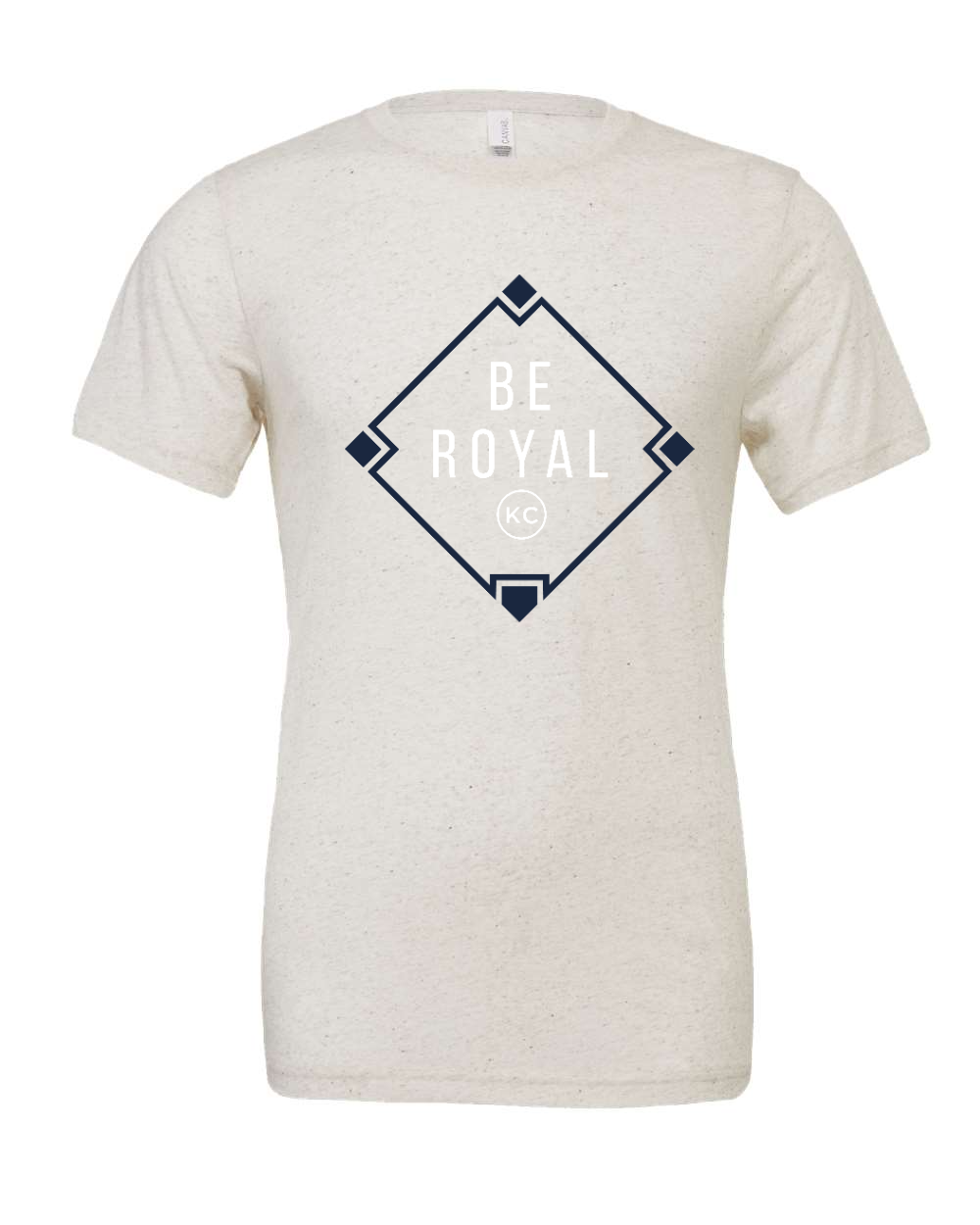 Triblend Tee Oatmeal Triblend front mockup