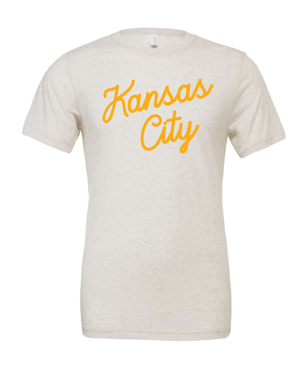 Triblend Tee Oatmeal Triblend front mockup